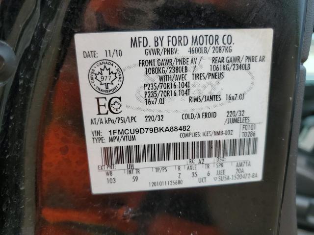 Photo 11 VIN: 1FMCU9D79BKA88482 - FORD ESCAPE XLT 