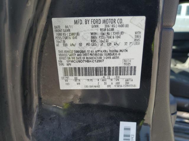 Photo 12 VIN: 1FMCU9D79BKC12587 - FORD ESCAPE XLT 