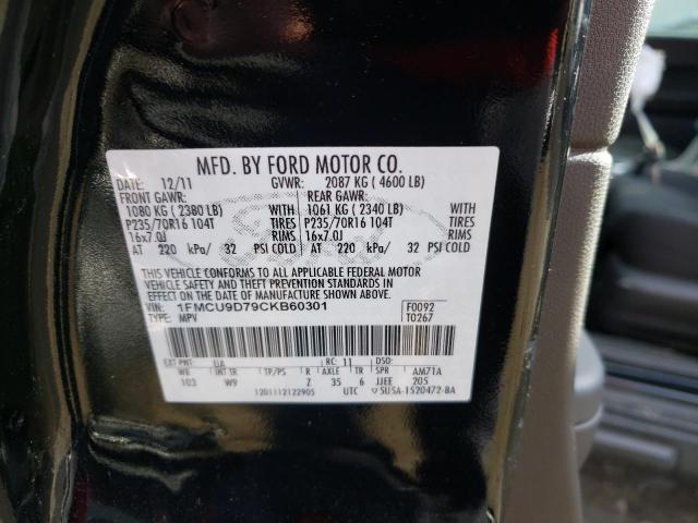 Photo 12 VIN: 1FMCU9D79CKB60301 - FORD ESCAPE XLT 