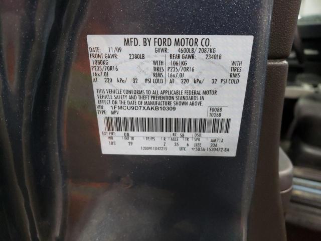 Photo 12 VIN: 1FMCU9D7XAKB10309 - FORD ESCAPE XLT 