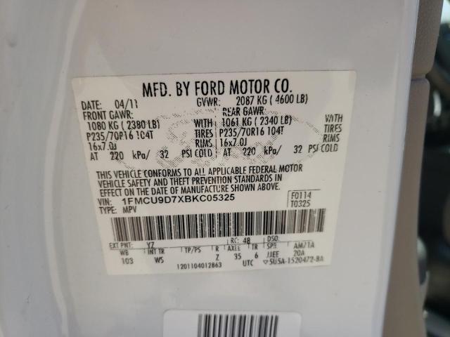 Photo 12 VIN: 1FMCU9D7XBKC05325 - FORD ESCAPE 