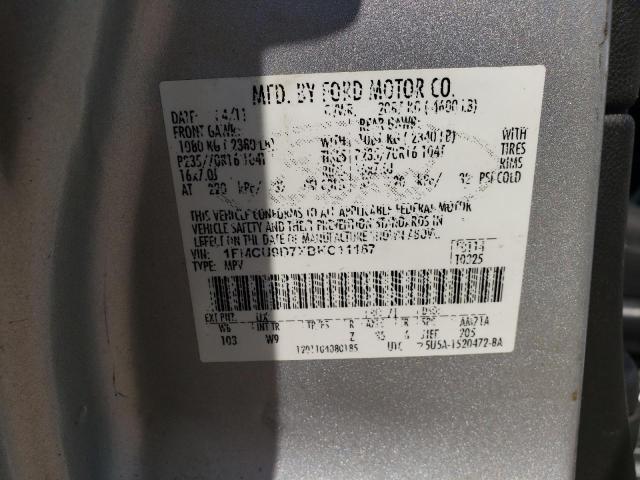 Photo 9 VIN: 1FMCU9D7XBKC11187 - FORD ESCAPE XLT 