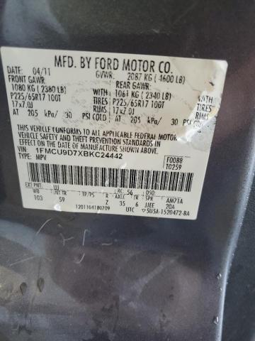 Photo 12 VIN: 1FMCU9D7XBKC24442 - FORD ESCAPE XLT 