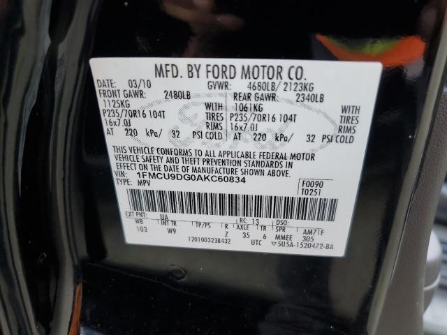 Photo 12 VIN: 1FMCU9DG0AKC60834 - FORD ESCAPE XLT 