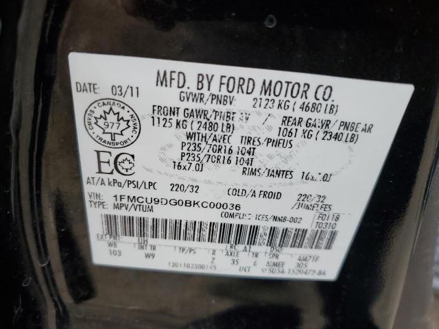 Photo 12 VIN: 1FMCU9DG0BKC00036 - FORD ESCAPE XLT 