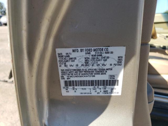 Photo 12 VIN: 1FMCU9DG0CKA72186 - FORD ESCAPE XLT 