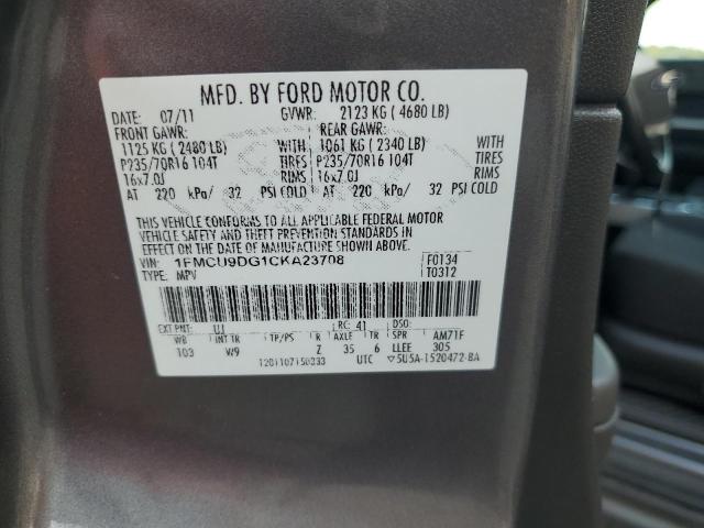 Photo 13 VIN: 1FMCU9DG1CKA23708 - FORD ESCAPE XLT 