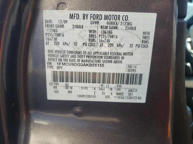 Photo 12 VIN: 1FMCU9DG3AKB55155 - FORD ESCAPE XLT 