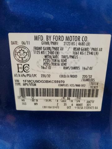 Photo 12 VIN: 1FMCU9DG3BKC55970 - FORD ESCAPE 