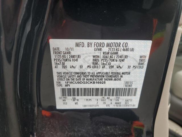 Photo 11 VIN: 1FMCU9DG3CKB16925 - FORD ESCAPE 