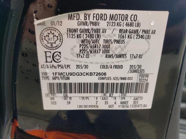 Photo 13 VIN: 1FMCU9DG3CKB72606 - FORD ESCAPE 