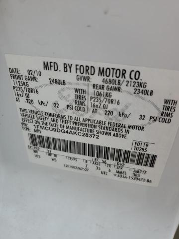 Photo 11 VIN: 1FMCU9DG4AKC28372 - FORD ESCAPE 