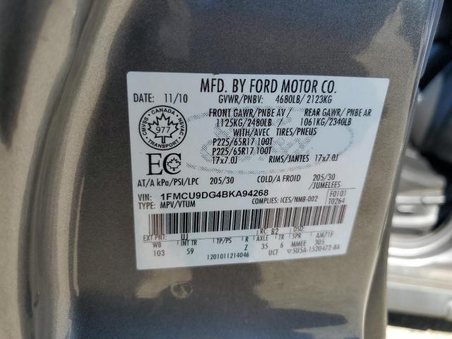 Photo 12 VIN: 1FMCU9DG4BKA94268 - FORD ESCAPE XLT 