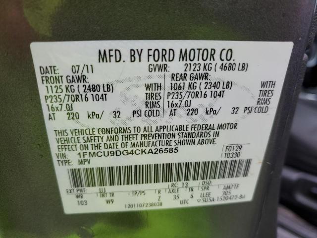 Photo 11 VIN: 1FMCU9DG4CKA26585 - FORD ESCAPE 