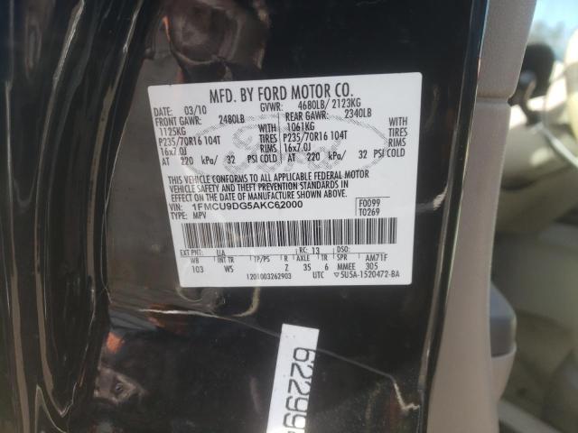 Photo 12 VIN: 1FMCU9DG5AKC62000 - FORD ESCAPE XLT 