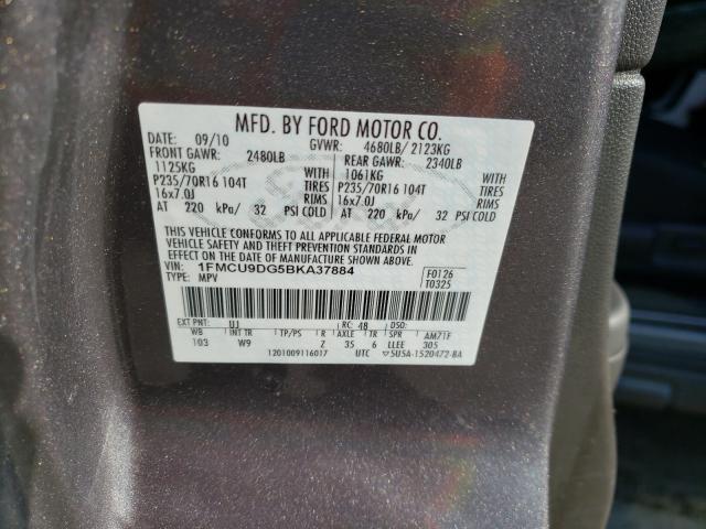 Photo 9 VIN: 1FMCU9DG5BKA37884 - FORD ESCAPE XLT 