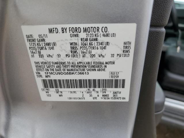 Photo 12 VIN: 1FMCU9DG5BKC36613 - FORD ESCAPE XLT 