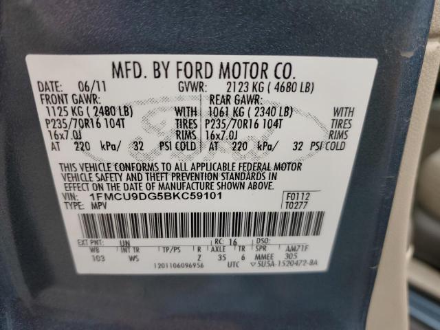 Photo 11 VIN: 1FMCU9DG5BKC59101 - FORD ESCAPE 