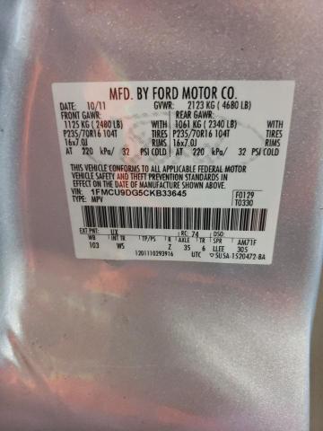 Photo 11 VIN: 1FMCU9DG5CKB33645 - FORD ESCAPE 