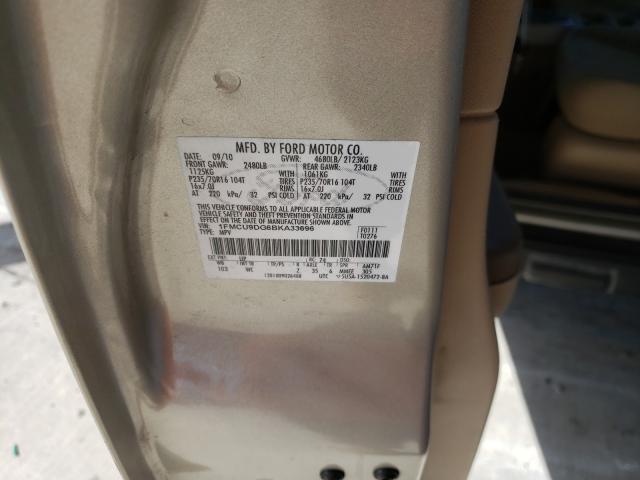 Photo 9 VIN: 1FMCU9DG6BKA33696 - FORD ESCAPE XLT 