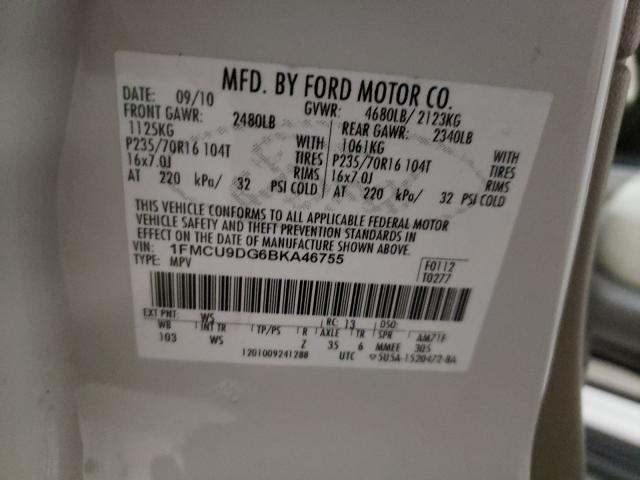 Photo 9 VIN: 1FMCU9DG6BKA46755 - FORD ESCAPE XLT 