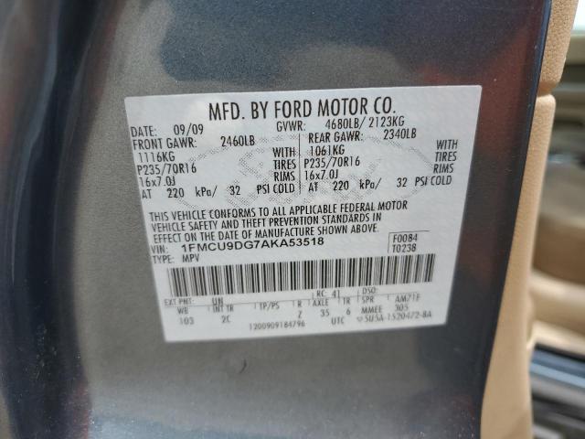 Photo 12 VIN: 1FMCU9DG7AKA53518 - FORD ESCAPE XLT 