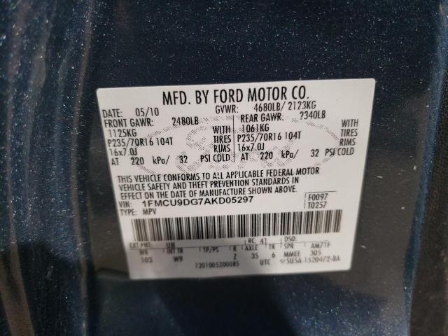 Photo 12 VIN: 1FMCU9DG7AKD05297 - FORD ESCAPE 