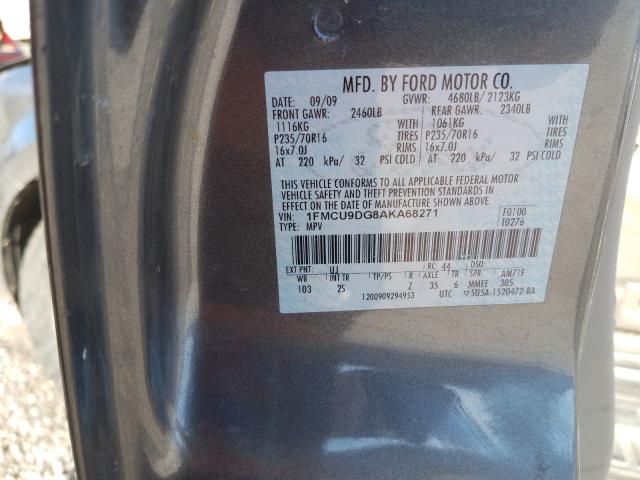 Photo 9 VIN: 1FMCU9DG8AKA68271 - FORD ESCAPE XLT 