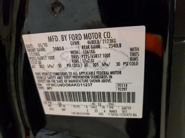 Photo 12 VIN: 1FMCU9DG8AKD11237 - FORD ESCAPE XLT 