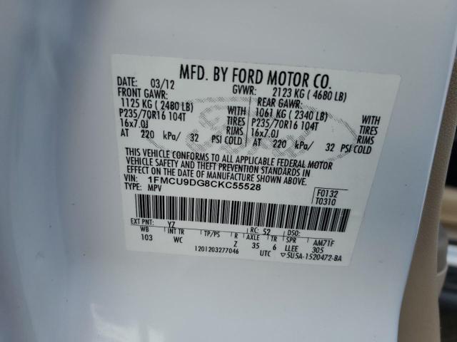 Photo 11 VIN: 1FMCU9DG8CKC55528 - FORD ESCAPE XLT 