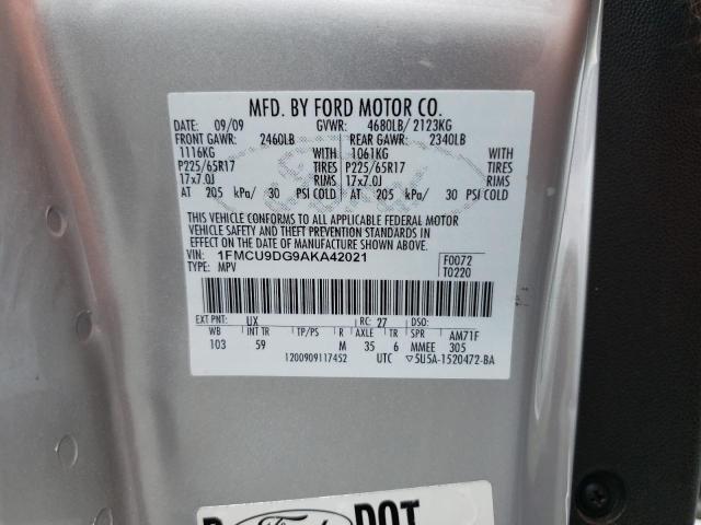 Photo 12 VIN: 1FMCU9DG9AKA42021 - FORD ESCAPE 