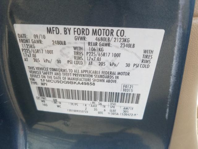 Photo 9 VIN: 1FMCU9DG9BKA49858 - FORD ESCAPE XLT 