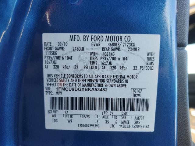 Photo 12 VIN: 1FMCU9DGXBKA53482 - FORD ESCAPE XLT 