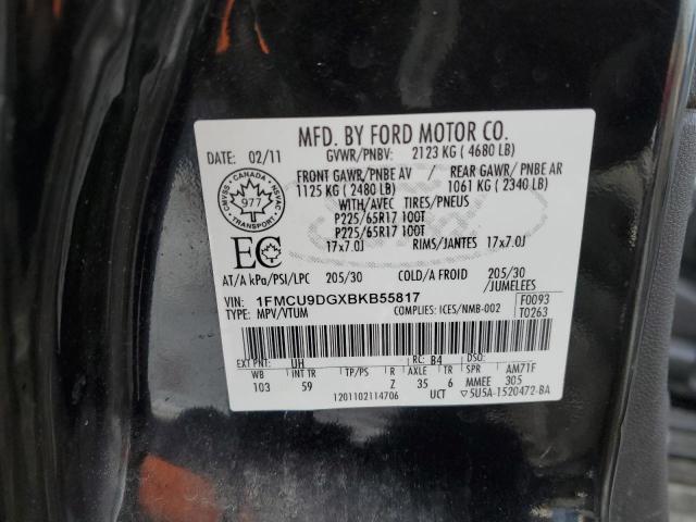 Photo 12 VIN: 1FMCU9DGXBKB55817 - FORD ESCAPE XLT 