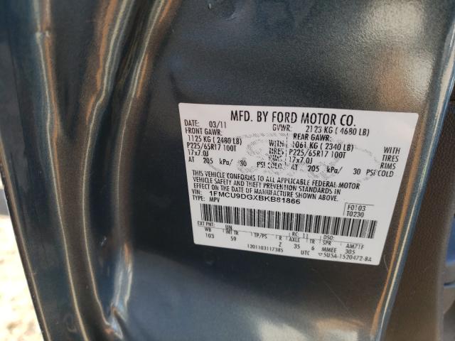 Photo 9 VIN: 1FMCU9DGXBKB81866 - FORD ESCAPE XLT 