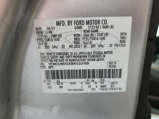 Photo 12 VIN: 1FMCU9DGXBKC03185 - FORD ESCAPE 