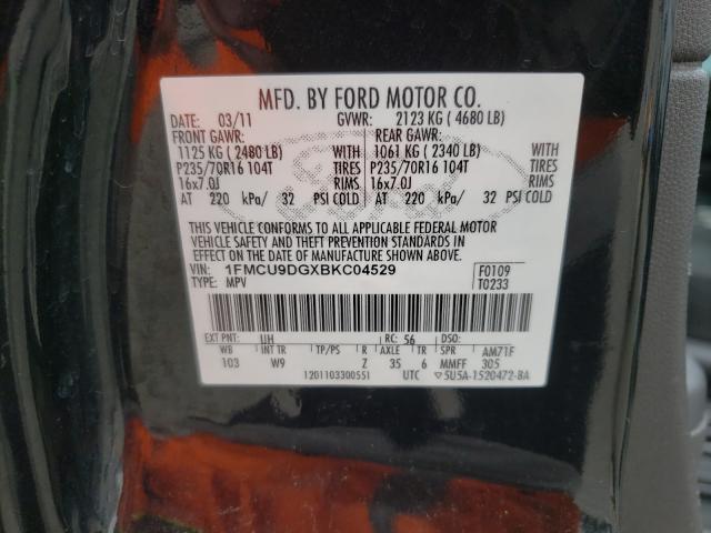 Photo 9 VIN: 1FMCU9DGXBKC04529 - FORD ESCAPE XLT 