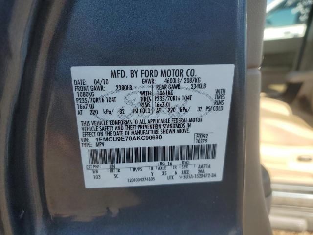 Photo 12 VIN: 1FMCU9E70AKC90690 - FORD ESCAPE 