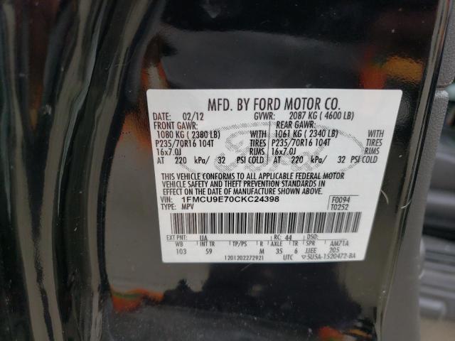 Photo 12 VIN: 1FMCU9E70CKC24398 - FORD ESCAPE LIM 