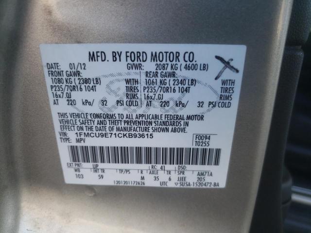 Photo 9 VIN: 1FMCU9E71CKB93615 - FORD ESCAPE LIM 