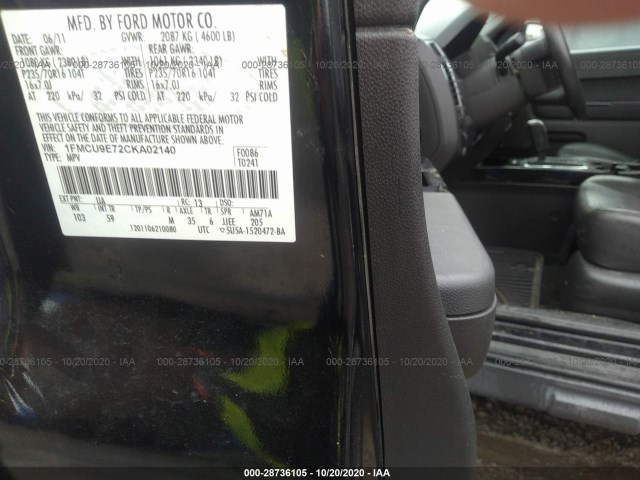 Photo 8 VIN: 1FMCU9E72CKA02140 - FORD ESCAPE 