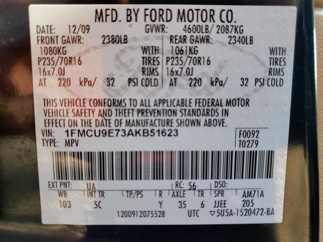 Photo 12 VIN: 1FMCU9E73AKB51623 - FORD ESCAPE 