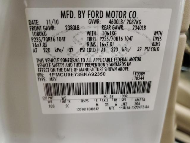 Photo 12 VIN: 1FMCU9E73BKA92350 - FORD ESCAPE 