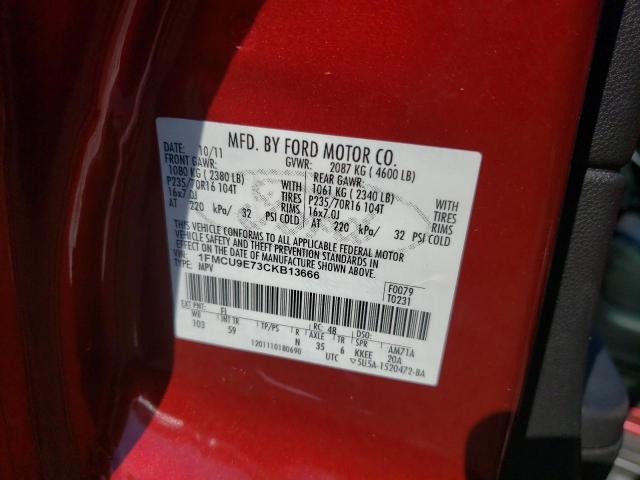 Photo 11 VIN: 1FMCU9E73CKB13666 - FORD ESCAPE 