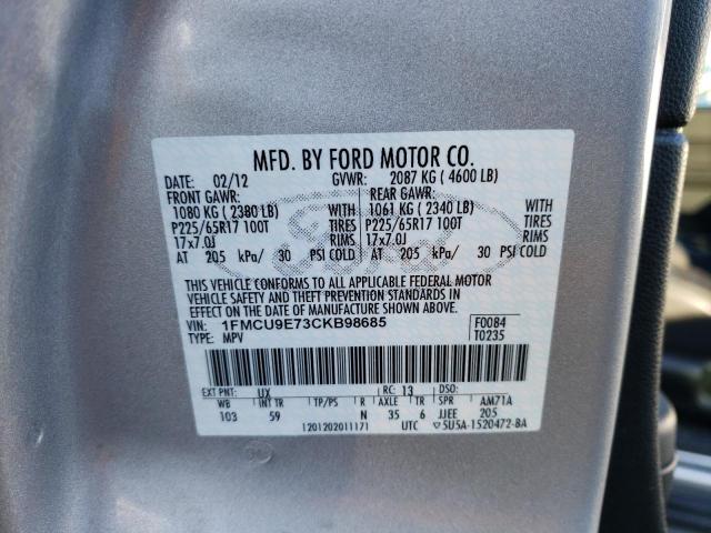 Photo 12 VIN: 1FMCU9E73CKB98685 - FORD ESCAPE 