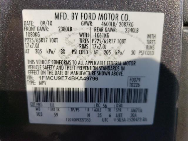 Photo 12 VIN: 1FMCU9E74BKA49796 - FORD ESCAPE 