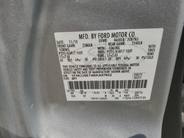 Photo 9 VIN: 1FMCU9E74BKA97802 - FORD ESCAPE LIM 