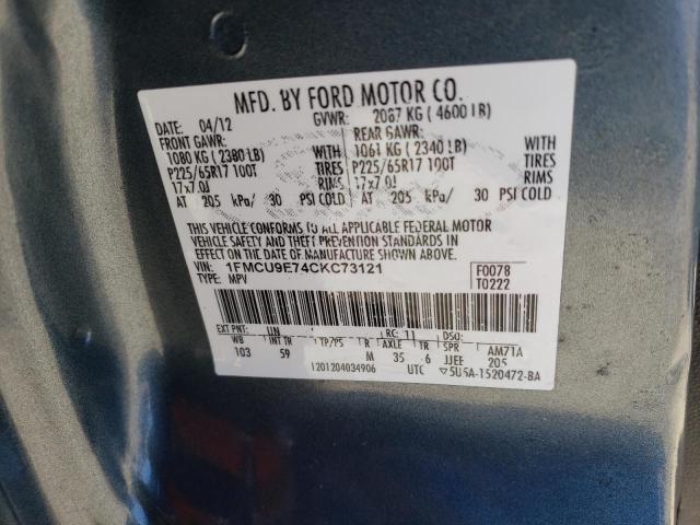 Photo 11 VIN: 1FMCU9E74CKC73121 - FORD ESCAPE LIM 