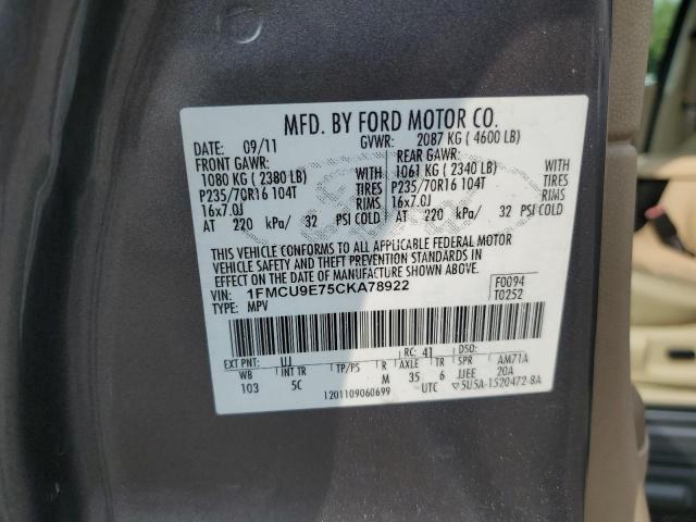 Photo 12 VIN: 1FMCU9E75CKA78922 - FORD ESCAPE 