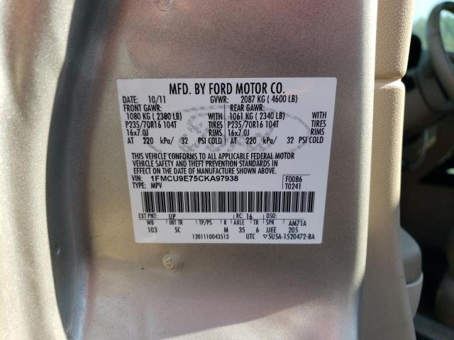 Photo 13 VIN: 1FMCU9E75CKA97938 - FORD ESCAPE LIM 